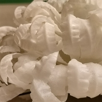 hvid papir chrysanthemum blomster hoved gammel kunstig blomst håndlavet genbrug 